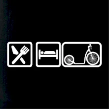 Eat sleep kolobežka veľké a malé koleso