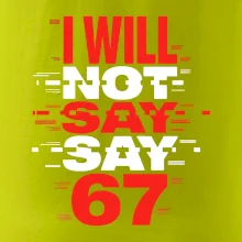 Červený - I Will Not Say SAY 67
