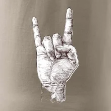 Rocková ruka kreslená Rocková ruka kreslená