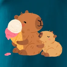 Kapybara so zmrzlinou