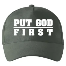 Put God first hrubý nápis