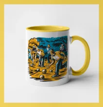 Petanque hra - modro oranžová