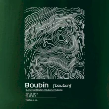 Boubín - vrstevnice v obdĺžniku