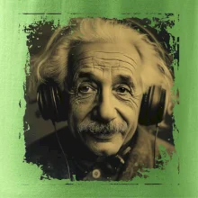 Albert Einstein so slúchadlami