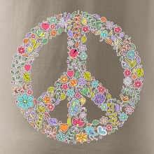 Peace symbol lístočky