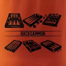 Backgammon čierny set
