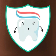 Zúbok na prsníku - zubná pasta