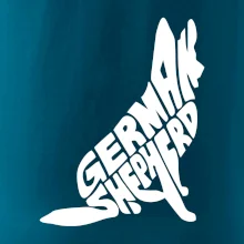 Nemecký ovčiak sediaci napis Nemecký ovčiak sediaci napis