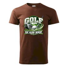 Golfová palica s loptičkou eat sleep repeat