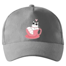 Hustá mačka v hrnčeku