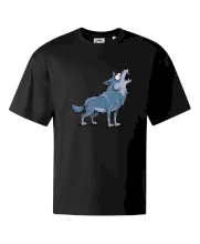 Parové tričko - Vlk a mesiac