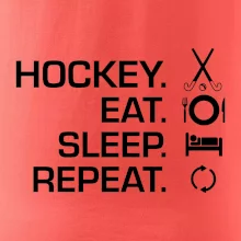 Pozemný hokej eat sleep repeat