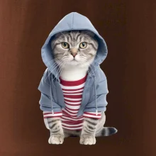 Mačka v pruhovanom triku