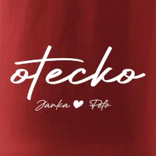 Otecko - tričko s menami deti