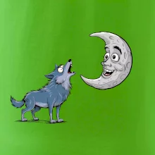 Parové tričko - Vlk a mesiac