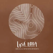 Lysá hora - vrstevnice v kruhu