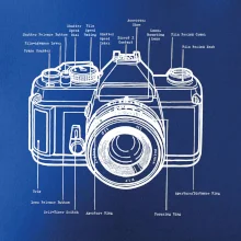 Nákres starý fotoaparát