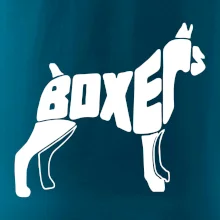 Boxer nápis v tele