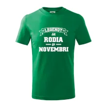 Legendy sa rodia v novembri