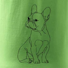 Francúzsky buldoček čierna kresba