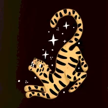 Tiger s hviezdami (studio-arte.cz)