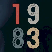 Vintage číslica 1983