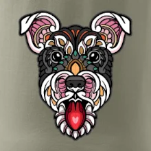 Knírač hlava barevná