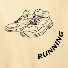 Running nápis šikmo