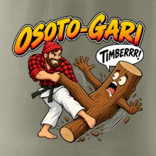 Osoto gari timber judo
