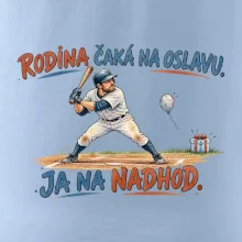 Rodina čaká na oslavu ja na nadhod