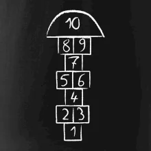 Skákať škôlku na tričku