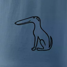 Barzoj obrys čierny Barzoj obrys čierny