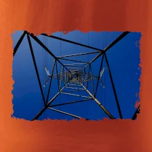 Stožiar vysokého napätia zospodu