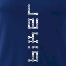 Biker nápis na výšku reťaz