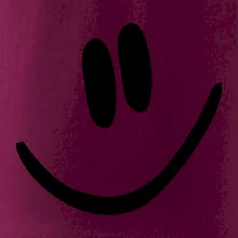 Emoji bez obrysu - usmev