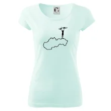 Mapa Slovenska - cyklistka