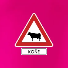 Dopravní značka - Pozor koně / kráva