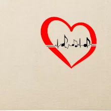 Moje srdce bije pre hudbu - srdce malé