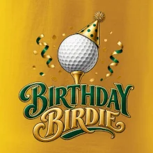 Narozeninové birdie s golfovým míčkem