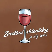 Zdvíhanie pohára je môj šport