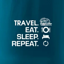 Eat sleep travel - Malý príves Eat sleep travel - Malý príves