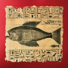 Egyptské hieroglyfy ryba
