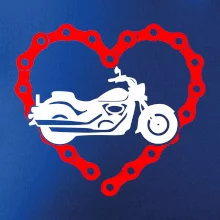 Moto srdce reťaz - chopper