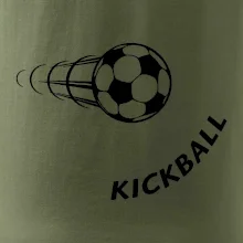 Kickball nápis šikmo
