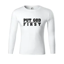 Put God first hrubý nápis Put God first hrubý nápis