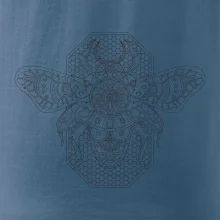 Steampunk včela čiernobiela