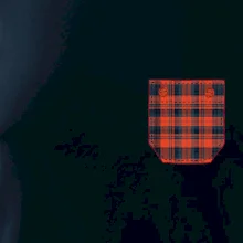 Flanelové triko červené