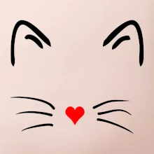 Mačka - srdce namiesto nosa