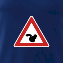 Dopravná značka - Pozor veverička