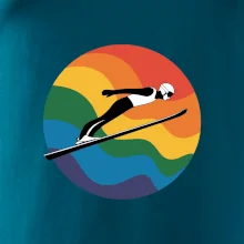 Skokan na lyžiach v kruhu